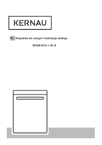Manuál Kernau KFDW 6751.1 X Myčka na nádobí