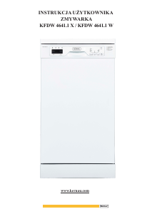 Manual Kernau KFDW 4641.1 X Dishwasher