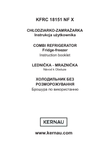 Instrukcja Kernau KFRC 18151 NF X Lodówko-zamrażarka