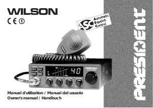 Handleiding President Wilson Transceiver