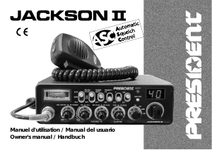 Mode d’emploi President Jackson II Émetteur-récepteur