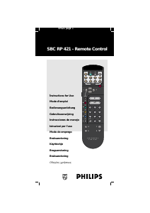 Mode d’emploi Philips SBC RP 421 Télécommande