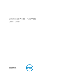 Manual Dell Venue Pro 11-7139 Tablet