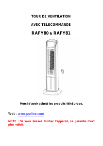 Mode d’emploi Pur Line RAFY80 Ventilateur