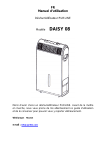 Mode d’emploi Pur Line DAISY 08 Déshumidificateur