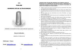 Mode d’emploi Pur Line HYDRO 03M Humidificateur