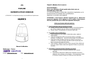 Mode d’emploi Pur Line HUMY 3 Humidificateur