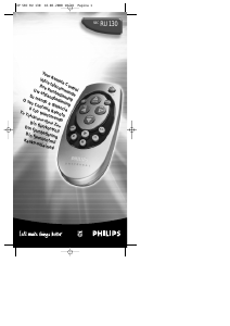 Mode d’emploi Philips SBC RU 130 Télécommande