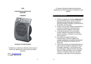 Mode d’emploi Pur Line CHD210A Chauffage