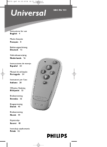 Handleiding Philips SBC RU 151 Afstandsbediening