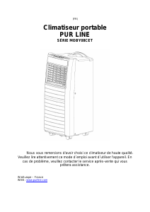 Mode d’emploi Pur Line MOBY08CET Climatiseur