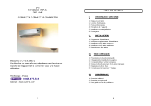 Mode d’emploi Pur Line CONNECT12 Climatiseur