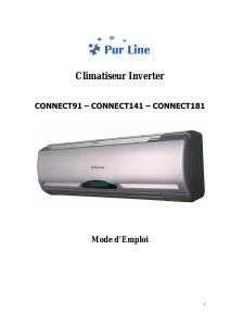 Mode d’emploi Pur Line CONNECT181 Climatiseur