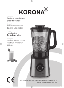Bedienungsanleitung Korona 24040 Standmixer