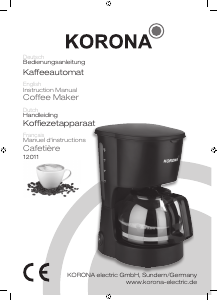 Bedienungsanleitung Korona 12011 Kaffeemaschine