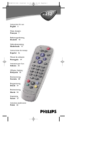 Mode d’emploi Philips SBC RU 252 Télécommande