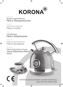 Manual de uso Korona 20667 Hervidor
