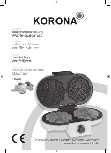Mode d’emploi Korona 41020 Gaufrier
