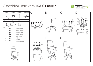 Manual Techly ICA-CT 051BK Office Chair