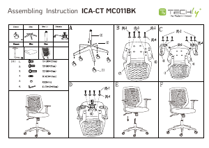Manual Techly ICA-CT MC011BK Office Chair