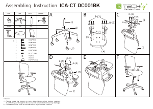 Manual Techly ICA-CT DC001BK Office Chair