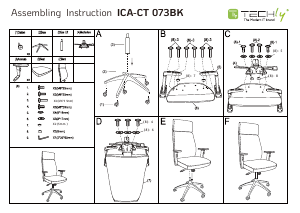 Manual Techly ICA-CT 073BK Office Chair
