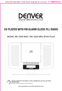 Manual Denver MC-5220MK2 Aparelho de som