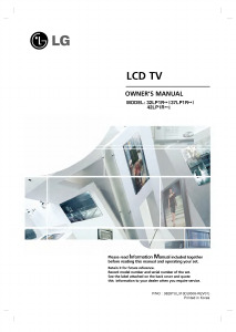 Bruksanvisning LG 32LP1RS LCD TV