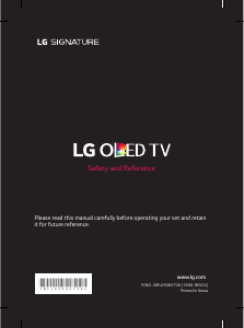 Handleiding LG OLED65G6V OLED televisie