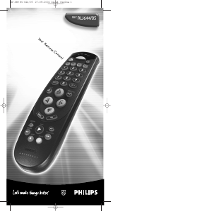 Bruksanvisning Philips SBC RU 644 Fjärrkontroll