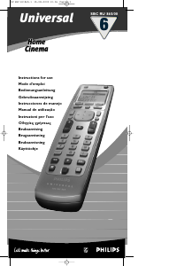 Manuale Philips SBC RU 865 Telecomando