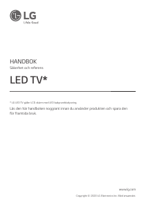 Bruksanvisning LG 55NANO806NA LED TV