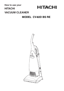 Bruksanvisning Hitachi CV-82D BS RE Dammsugare