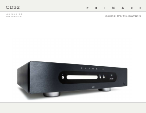 Mode d’emploi Primare CD32 Lecteur CD