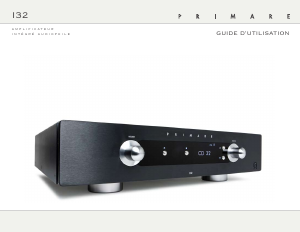 Mode d’emploi Primare I32 Amplificateur