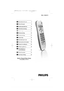 Руководство Philips SRU3040 Пульт дистанционного управления