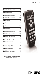 Manuale Philips SRU4010 Telecomando