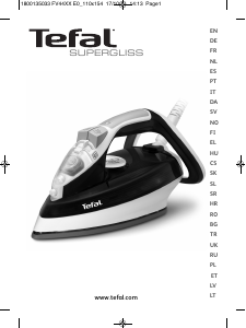 Brugsanvisning Tefal FV4493E0 Supergliss Strygejern
