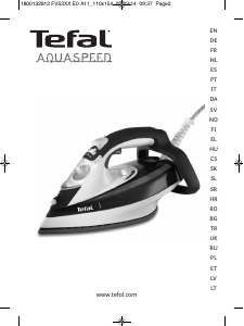 Посібник Tefal FV5350Z0 Aquaspeed Праска