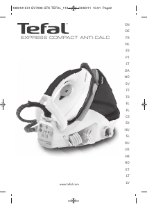 Brugsanvisning Tefal GV7096Z1 Express Compact Anti-Calc Strygejern