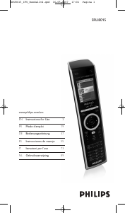Mode d’emploi Philips SRU8015 Télécommande