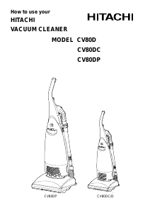 Manual Hitachi CV80DC Vacuum Cleaner