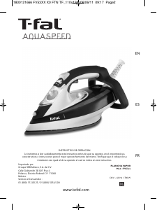 Bruksanvisning Tefal FV5375Q0 Aquaspeed Strykjärn