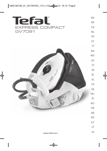 Руководство Tefal GV7091CH Express Compact Утюг