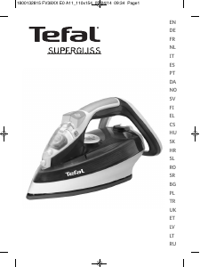 Kullanım kılavuzu Tefal FV3826E0CH Supergliss Ütü