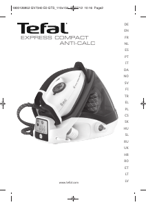 Priručnik Tefal GV7340G0 Express Compact Anti-Calc Glačalo