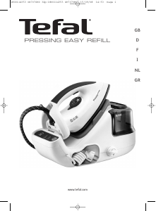 Manual Tefal GV7070G8 Pressing Easy Refill Iron