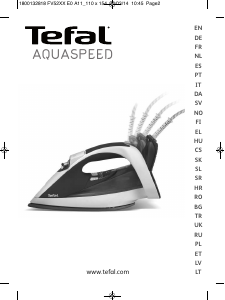 Vadovas Tefal FV5266E7 Aquaspeed Lygintuvas