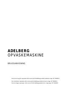 Brugsanvisning Adelberg AD14IA Opvaskemaskine