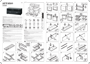 Руководство Serano TS036 Тумба под телевизор